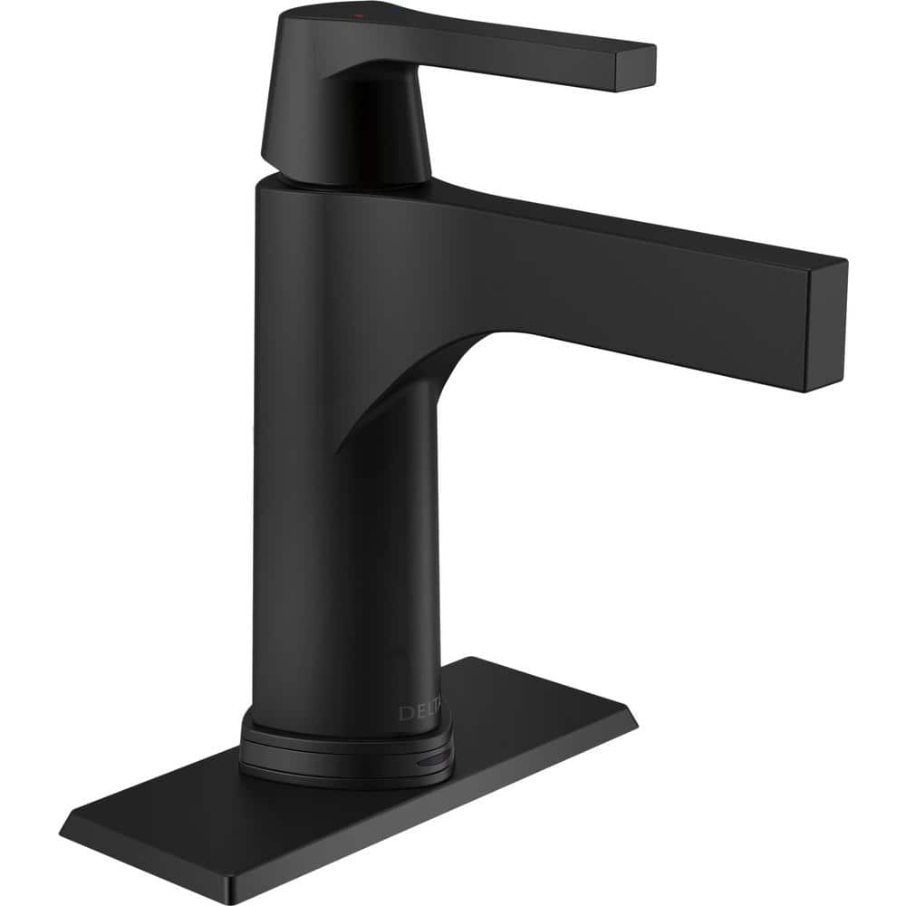 Reviews for Delta Zura Single Hole Single-Handle Bathroom Faucet with  Touch2O.xt Technology in Matte Black | Pg 1 - The Home Depot
