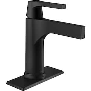 Zura Single Hole Single-Handle Bathroom Faucet with Touch2O.xt Technology in Matte Black
