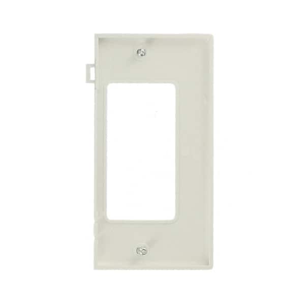 Thermoplastic Nylon Device Mount White Leviton PSE26-W 1-Gang Decora/GFCI Device Wallplate Sectional End Panel