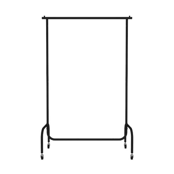wetiny Black Garment Rack with Wheels