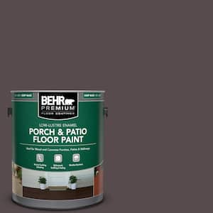 1 gal. #N100-7 Aubergine Low-Lustre Enamel Interior/Exterior Porch and Patio Floor Paint