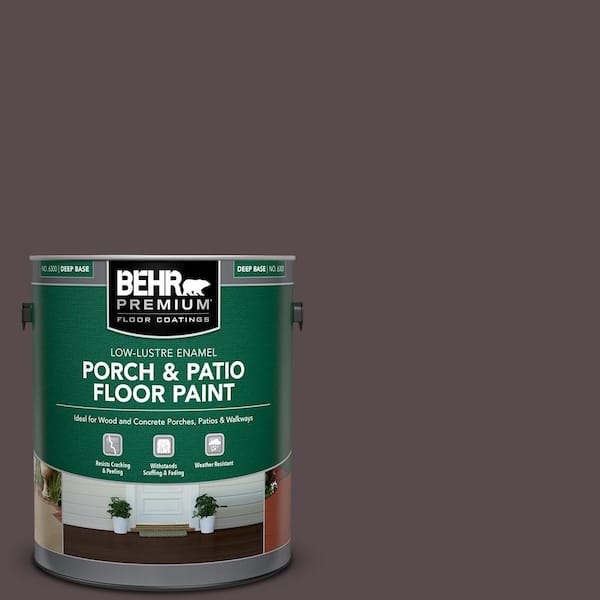 BEHR PREMIUM 1 gal. #N100-7 Aubergine Low-Lustre Enamel Interior/Exterior Porch and Patio Floor Paint