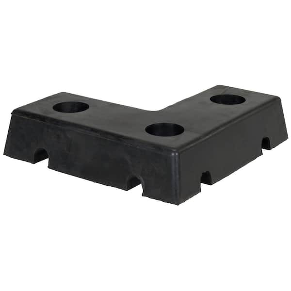 Vestil 18 in. x 19 in. x 4 in. L Shaped Molded Bumper