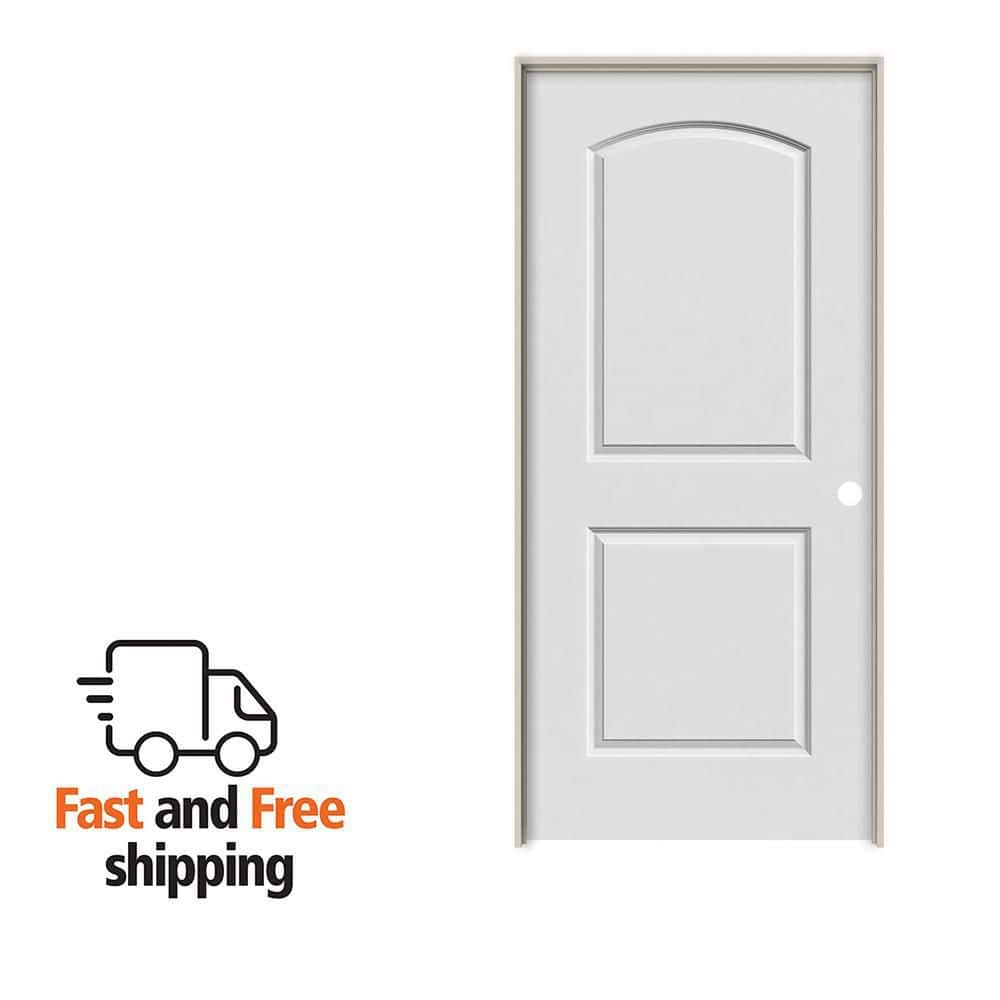 mmm MMI DOOR 32 in. x 80 in. Smooth Caiman Left-Hand Solid Core Primed