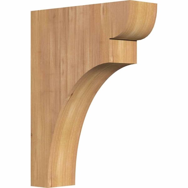 Ekena Millwork 3-1/2 in. x 12 in. x 16 in. Western Red Cedar Yorktown Smooth Corbel