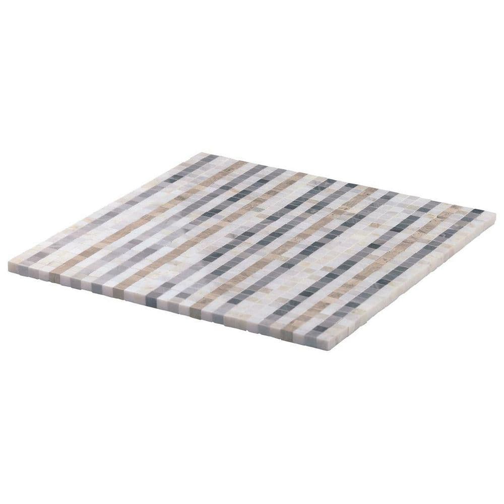 Cloud Gray 12" x 12" Marble Mosaic Wall & Floor Tile
