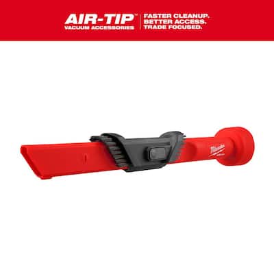 Milwaukee AIR-TIP 1-1/4 in. - 2-1/2 in. 3-IN-1 Crevice & Brush Tool Wet/Dry Shop Vacuum Attachment (1-Piece) 49-90-2023