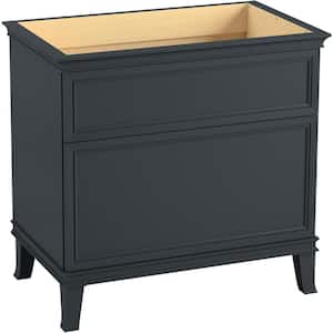 Artifacts 36 in. W x 21.9 in. D x 34.5 in. H Bathroom Vanity Cabinet without Top in Slate Grey