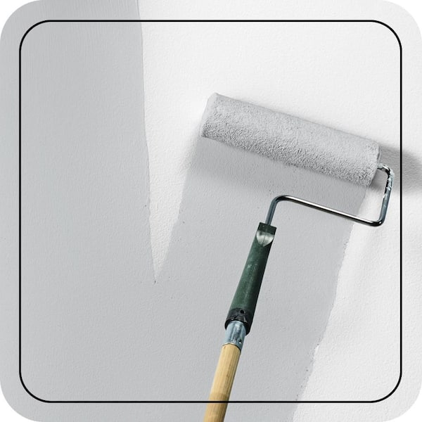 1 gal. #N510-1 Silver Shadow Flat EcoMix Plant-Based Interior Paint & Primer