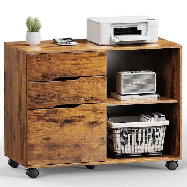 Unbranded 31 in. W x 15 in. D x 29 in. H Bathroom Brown Linen Cabinet