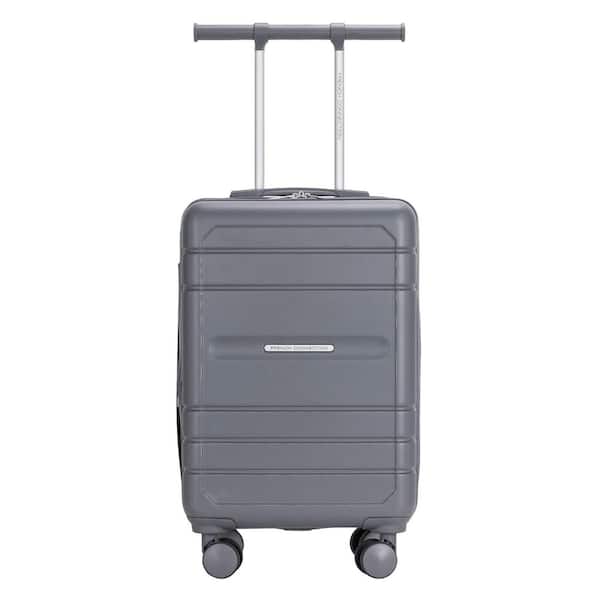 French Connection 22 in. Quiet Shade Expandable Trunk-style Rolling Carry-On with Spinners