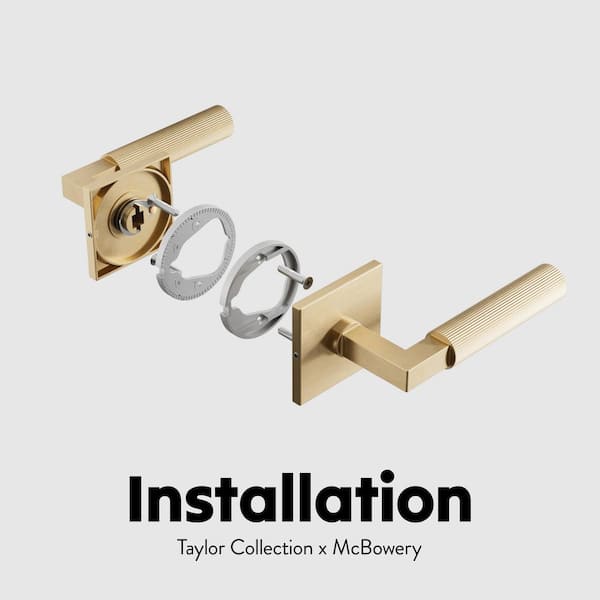J163 オリバーガル DRAMATIC ENTRANCE GOLD Levanto Sideplate Entry - Sure-Loc Hardware