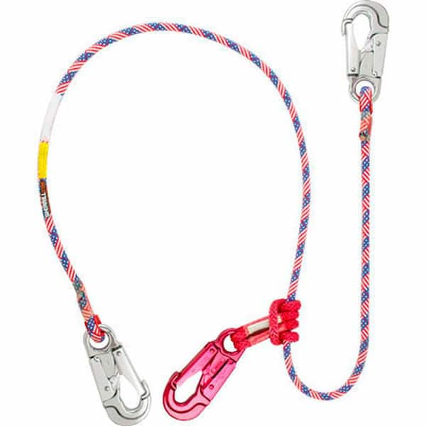 ROPE LOGIC 7/16 in. x 10 ft. Star Spangled Lanyard with Tenex Prusik