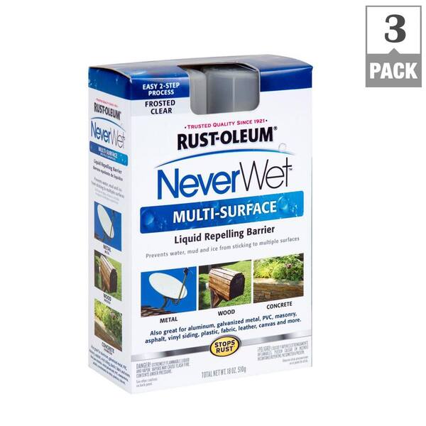 Rust-Oleum NeverWet 18 oz. Multi-Purpose White Liquid Repelling Treatment Spray Kit (3-Pack)