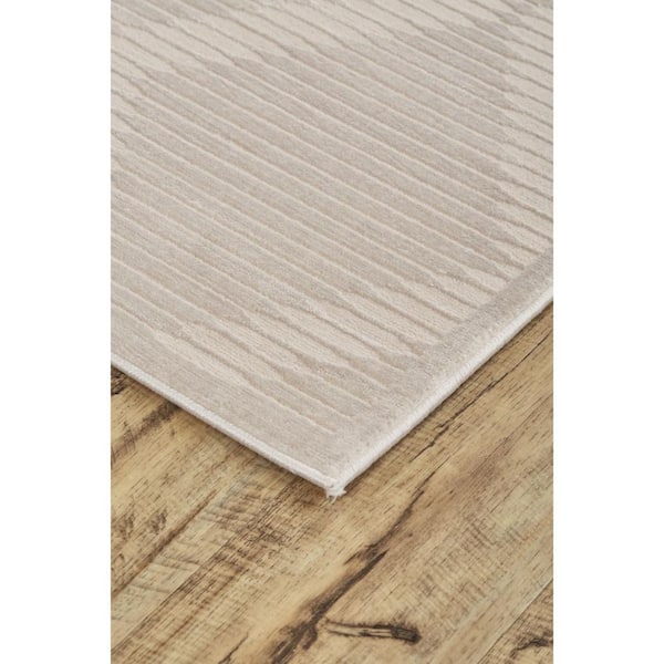 8 ft. x 11 ft. Ivory Geometric Area Rug