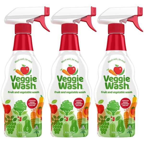 Veggie Wash 16 oz. All Natural Fruit and Vegetable Wash Sprayer (3-Pack)