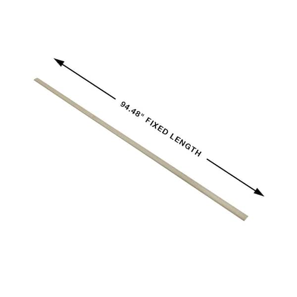 French Oak Brisbane 0.275 in. T x 1.85 in. W x 94.48 in. L Vinyl 3-in-1 Molding