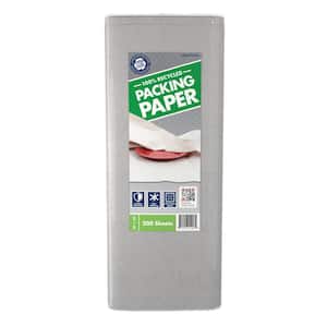 Pratt Retail Specialties 24 in. x 24 in. 100% Recycled Packing Paper  (200-Sheets) 100%24X24CT200 - The Home Depot