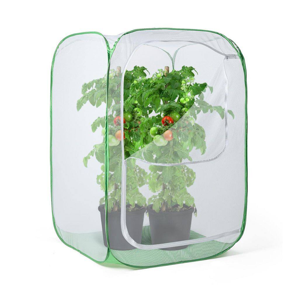 23.6 in. Pop-Up Outdoor Enclosure, Bird Pest, Mesh Plant Enclosure Barrier for Garden Potted Plants, 1-Pack price history on PriceWatchPro
