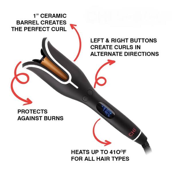 CHI Spin N Curl Special Edition Black Ceramic Rotating Hair Curler 1\