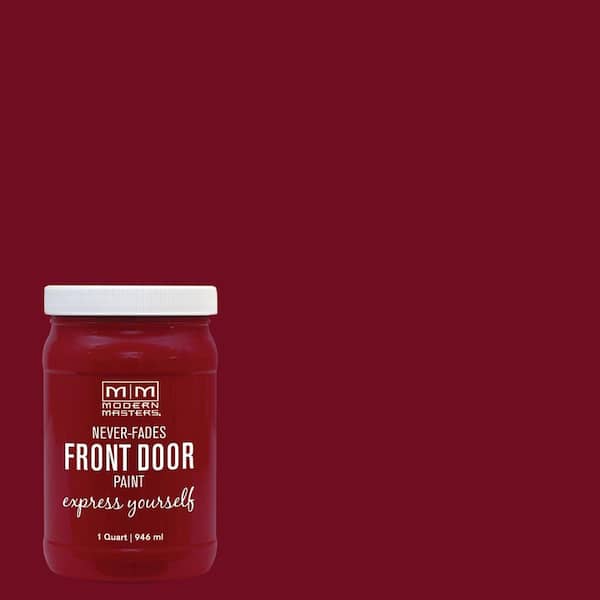 Modern Masters Express Yourself 1 qt. Satin Passionate Red Water-Based Front Door Paint