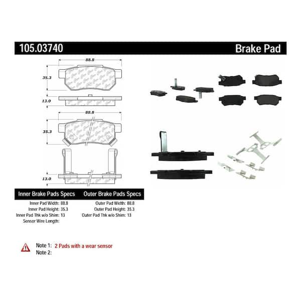 Centric Parts Disc Brake Pad Set