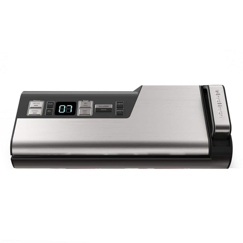 Stainless Steel Food Vacuum Sealer Machine, 95kPa 140W One Hand Operation, 