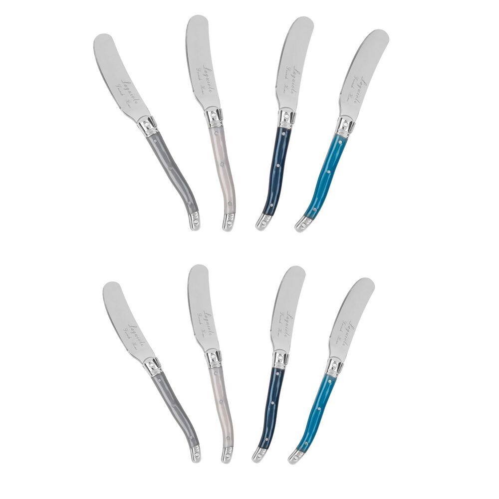Laguiole 8-Piece Cheese Knife and Spreaders Set with Coastal Frost Handles price history on PriceWatchPro