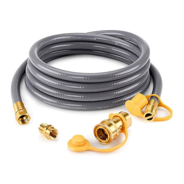 10 ft. 3/8 in. Universal Propane Quick-Connect Conversion Kit for Fire Pit, Gas Grill, and Outdoor Appliances (3.66M)