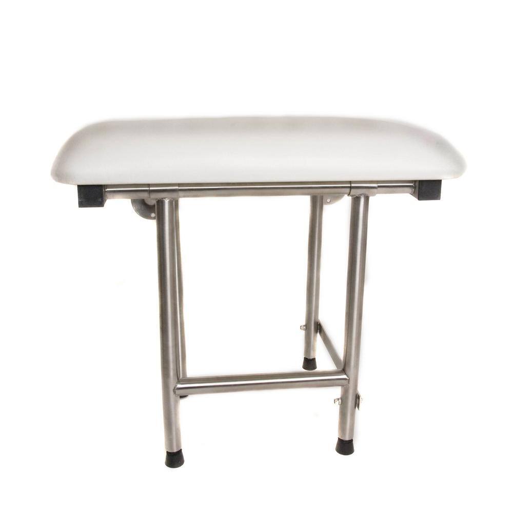 CSI Bathware 32 in. x 16 in. Rectangular Padded Folding Shower Seat