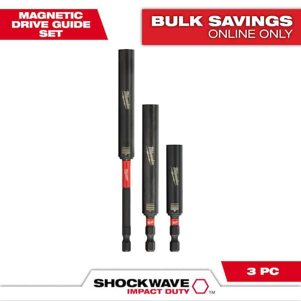 SHOCKWAVE Impact Duty Alloy Steel Magnetic Drive Guide Set (3-Piece)