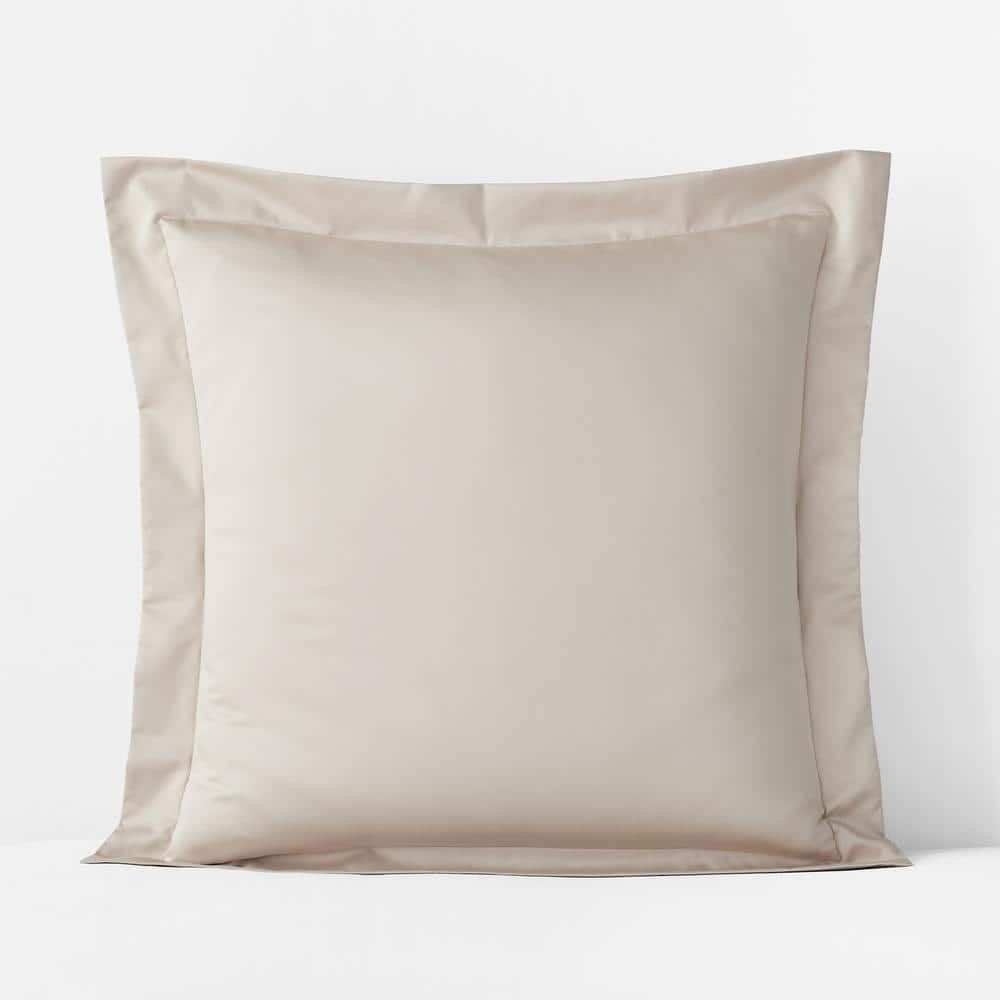 The Company Store Legends Hotel Alabaster 450-Thread Count Wrinkle-Free Supima Cotton Sateen Euro Sham