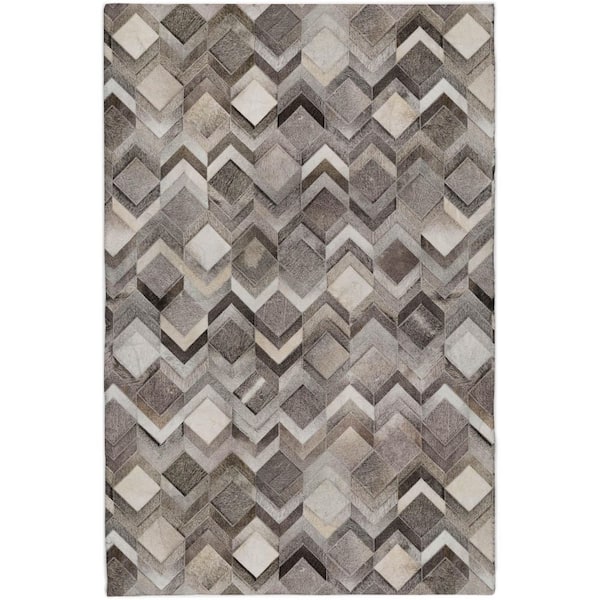 Dream Shag Premium Machine Washable Abstract ADS100 Gray 9 ft. x 12 ft. Area Rug