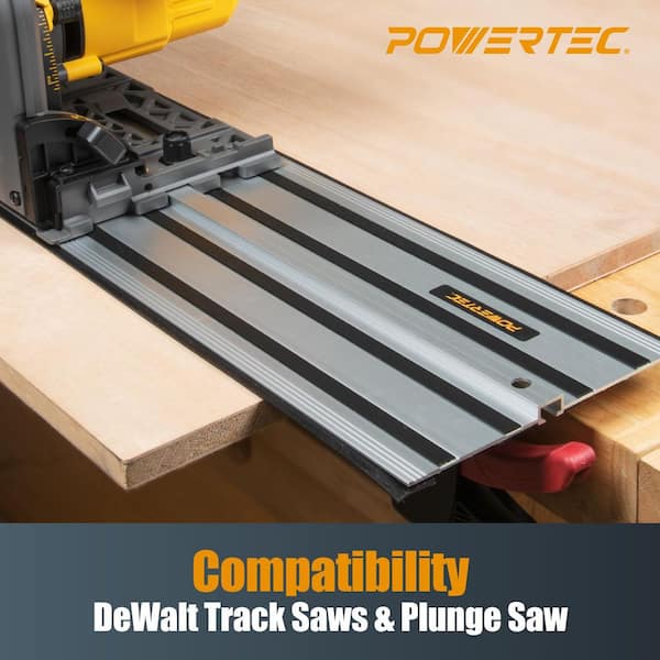 110 in. Track Saw Guide Rail Connector Set with Protective Bag for DeWalt Track Saw
