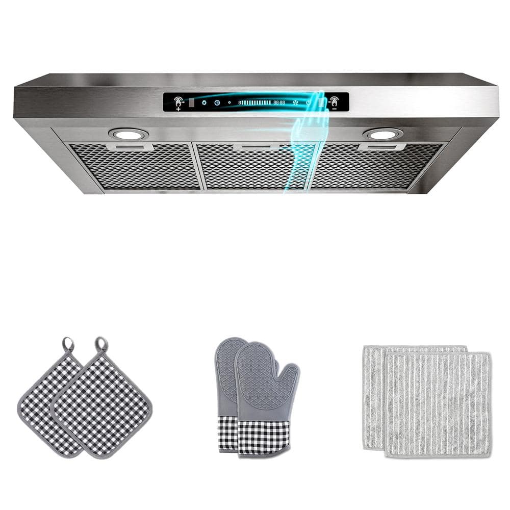 36 in. 300 CFM Ducted Under Cabinet Range Hood in Stainless with 3-Venting Options, Touch and Gesture Control, Remote price history on PriceWatchPro