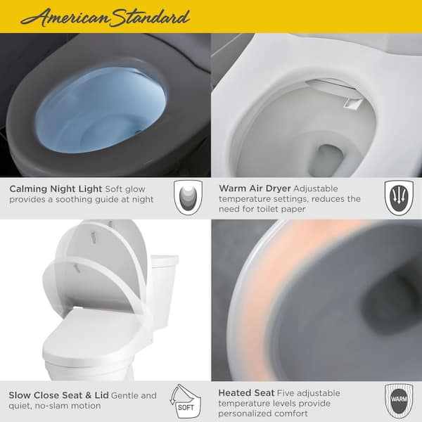 Advanced Clean 2.5 SpaLet Electric Bidet Seat for Elongated Toilet in White