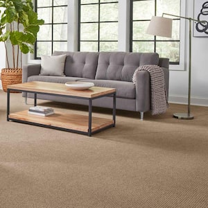Katama II  - Timberline - Brown 30.7 oz. Triexta Pattern Installed Carpet