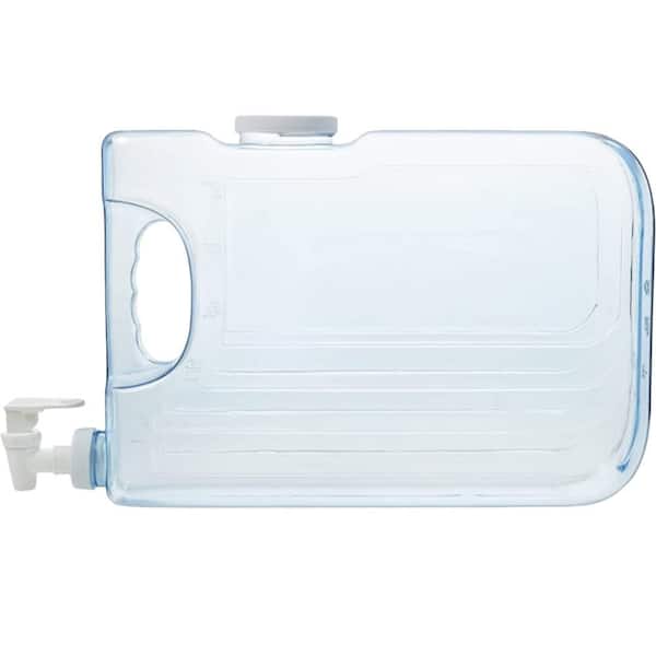 1.25 Gal. Plastic Drink Dispenser with Spigot, BPA-Free Clear, Convenient Handle and Easy-Pour Spout for Fridge (1-Pack)