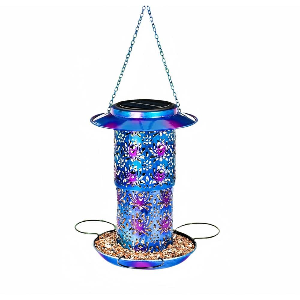 Blue Outdoor Hanging Metal Waterproof Bird Feeder Beaty Birthday Gift for Women Mom Grandma and Bird Lovers price history on PriceWatchPro