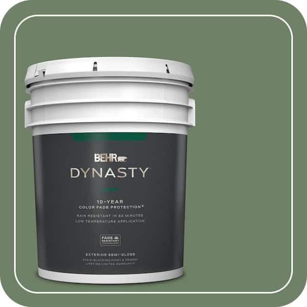BEHR DYNASTY 5 gal. #S390-6 Cliffside Park Semi-Gloss Exterior Stain-Blocking Paint & Primer