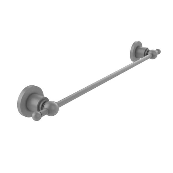Allied Brass Astor Place Collection 24 in. Wall Mounted Single Towel Bar in Matte Gray