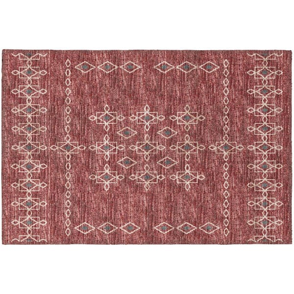 Addison Rugs Modena Paprika 1 ft. 8 in. x 2 ft. 6 in. Southwest Accent Rug