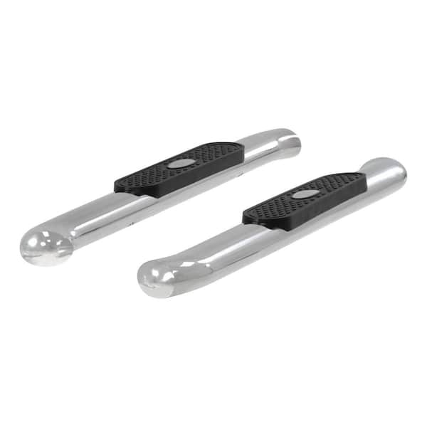 Aries 4-Inch Oval Polished Stainless Steel Nerf Bars, Select Chevrolet Silverado, GMC Sierra 1500, 2500, 3500 HD