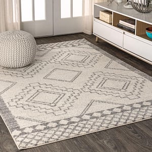 Amir Moroccan Beni Souk Cream/Gray 12 ft. x 15 ft. Area Rug