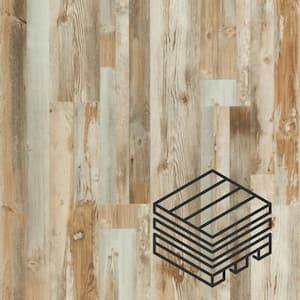 Gray Cottage Pine 20 MIL x 7.1 in. W x 48 in. L Click Lock Waterproof Luxury Vinyl Plank Flooring(1300.2 sq. ft./Pallet)