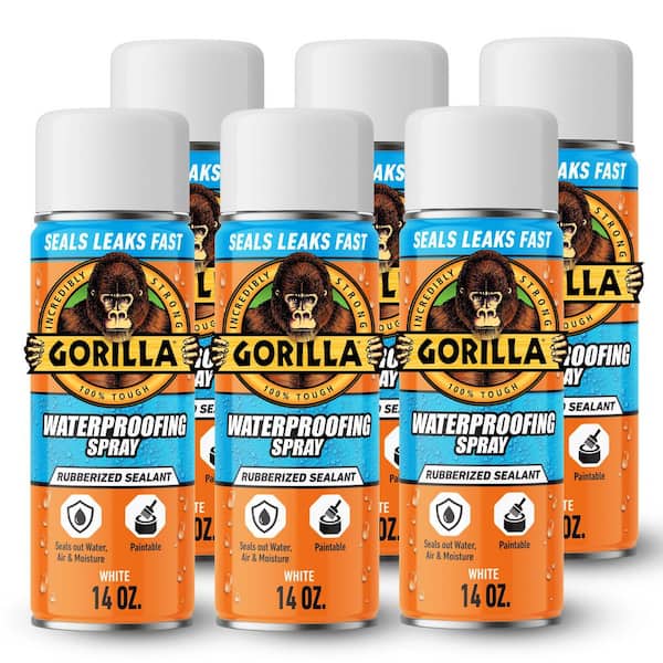14 oz. Waterproof Patch and Seal Rubberized Sealant White Spray Paint(Case of 6)