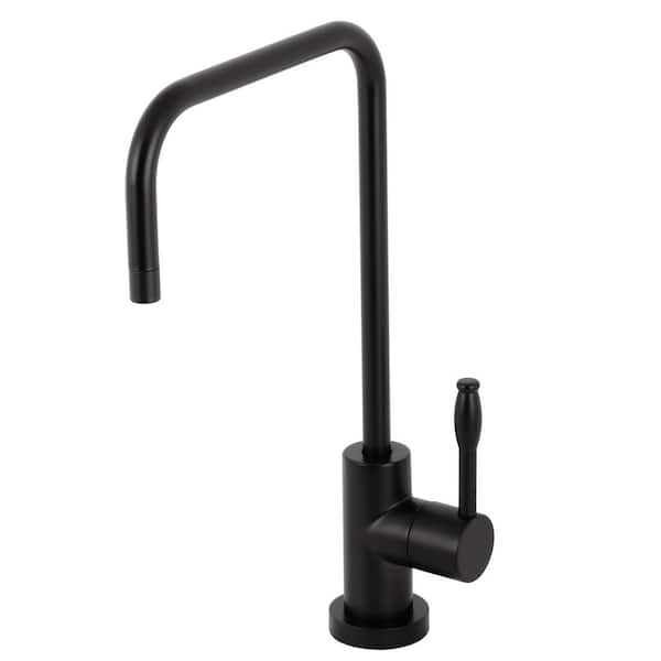 Kingston Brass Nustudio Single-Handle Beverage Faucet in Matte Black