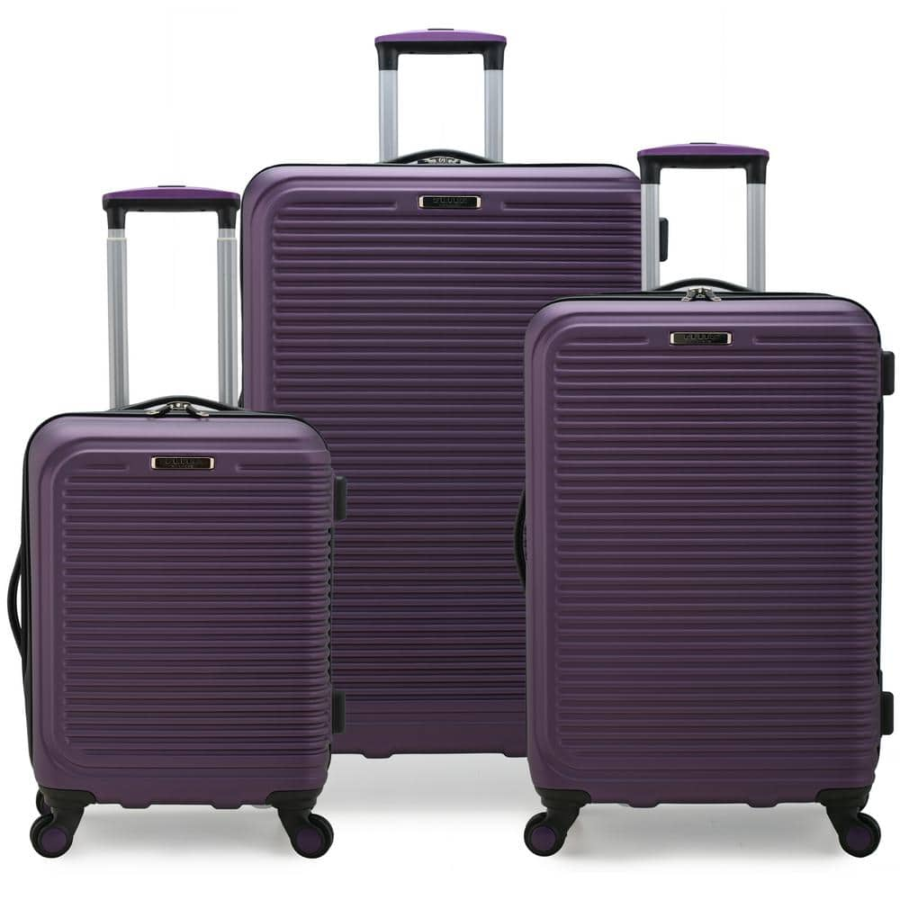 purple spinner luggage