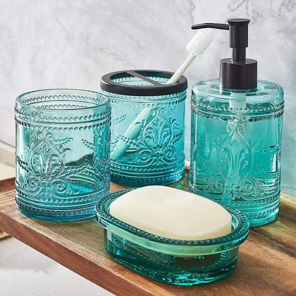https://images.thdstatic.com/productImages/a1b80ae2-1c0b-4c22-9aa0-aa3247ceb451/svn/teal-blue-bathroom-accessory-sets-b08v91257y-c3_600.jpg
