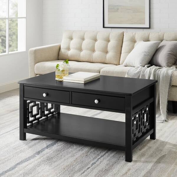 Large Black Coffee Table With Storage / Ivy Bronx Mickel Coffee Table